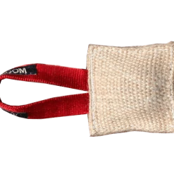Jute Mini Tug W/ Squeaker 3.5x3.5