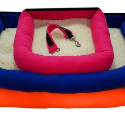 ActiveDogs Fleece No Slip Seat Belt Travel Dog Bed