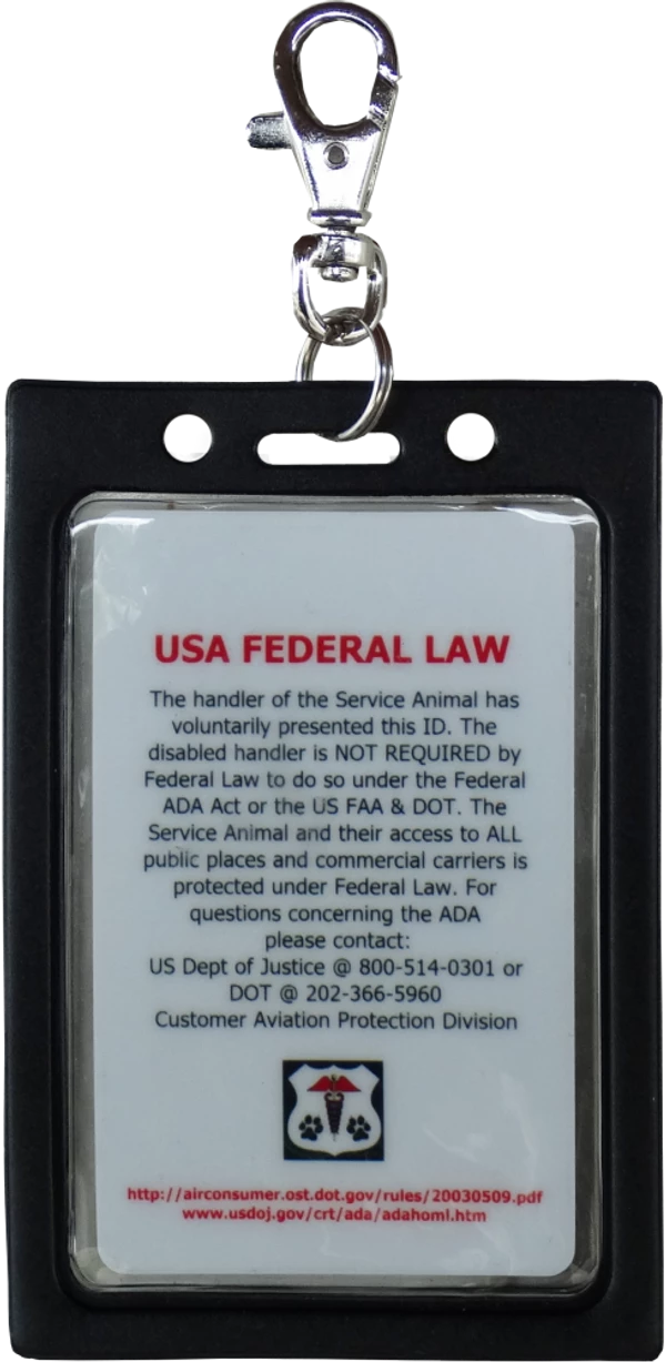 Service Dog Clip-On ID Carrier - Image 6