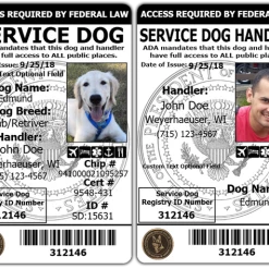 Service Dog And Service Dog Handler ID