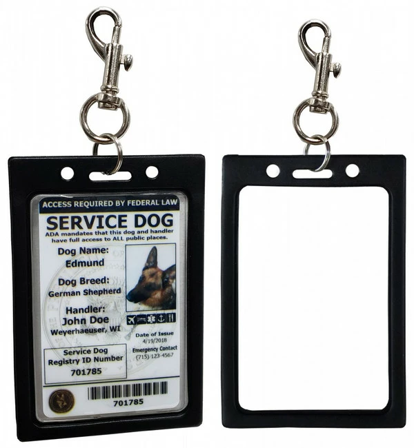 ActiveDogs Registered Service Dog ID Card + 3 Key Tag Cards + Clip-On Carrier + Free Digital Copy - Image 6