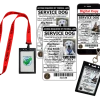 2pk Service Dog Photo ID Card + 2 Carriers + Free Registration + Digital Copy For Airline Travel