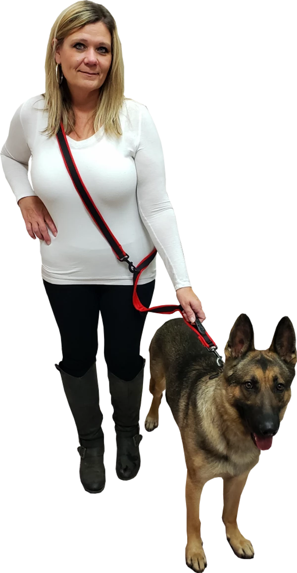 Spacer Mesh Service Dog Hands Free Leash - Image 3