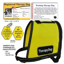 Standard Therapy Dog Vest Starter Kit