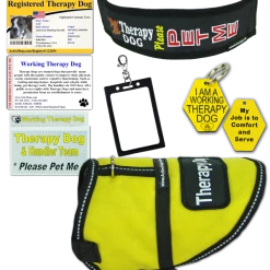 Deluxe Small Therapy Dog Vest Starter Kit