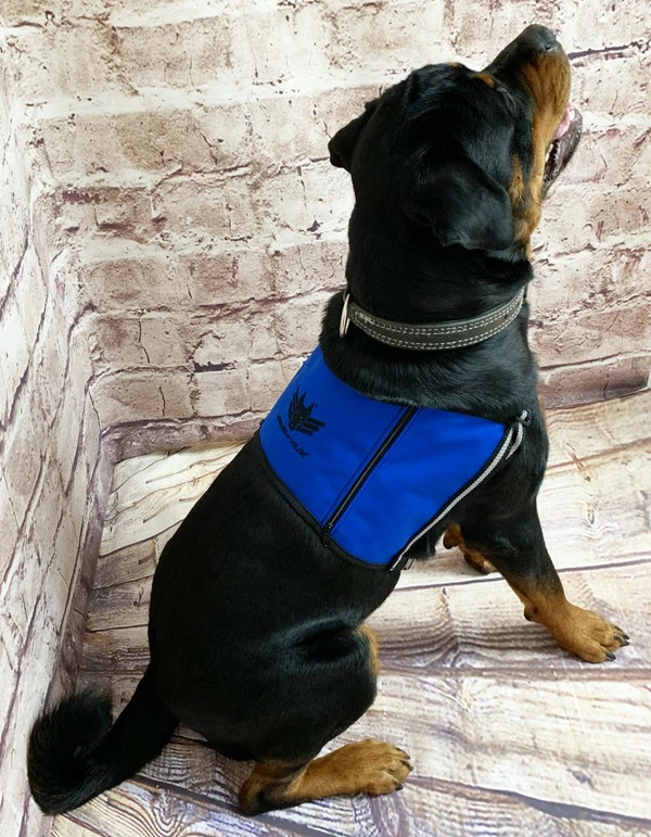 Custom Logo/Text Service Dog Starter Cape W/ Zipper Pockets - Image 4