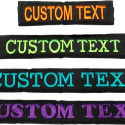 Custom Text Leash Wrap & Chest Strap Cover