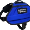 Service Dog Saddle Bag Harness Vest W/ Removable Packs