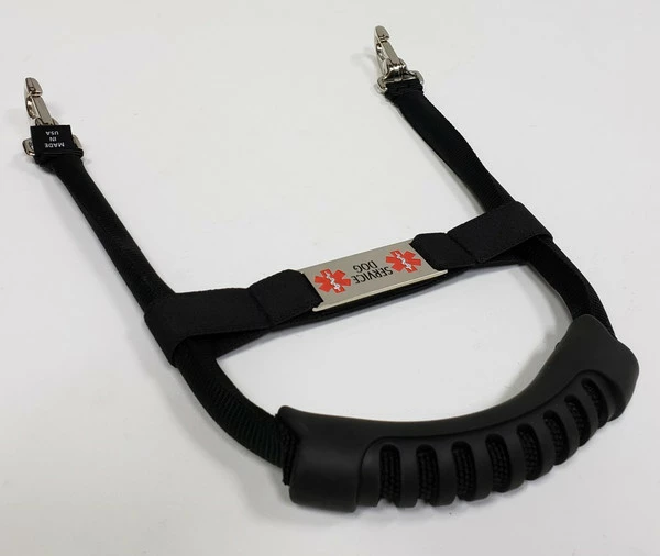 Solid Snap-On Service Dog Bridge Handle With Medical ID Band - Image 8