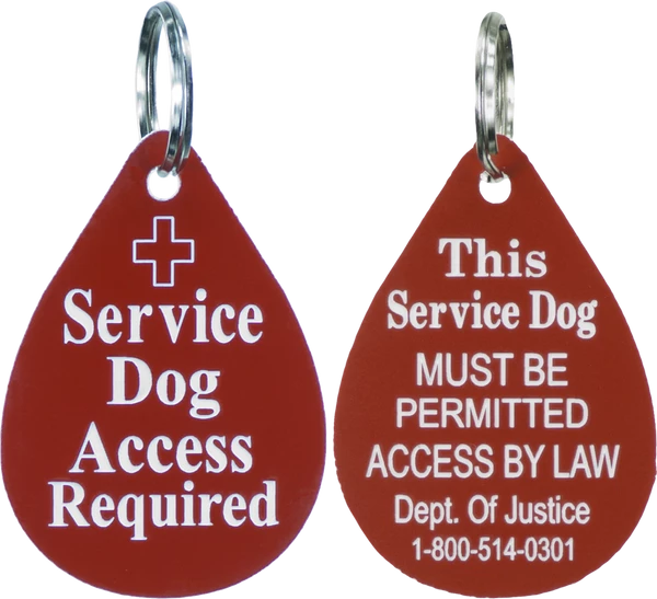 Engraved Plastic Service Dog Access Tag - Image 6