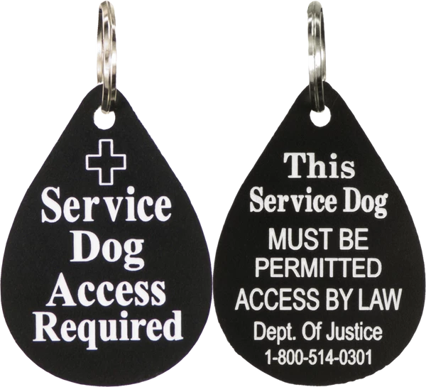 Engraved Plastic Service Dog Access Tag - Image 8