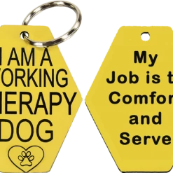 Engraved Plastic Therapy Dog Tag