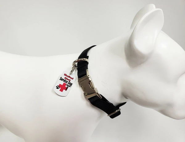 Service Dog Metal Identification Tag Double Sided - Image 3