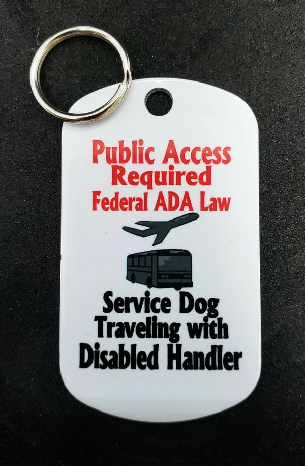 Service Dog Metal Identification Tag Double Sided - Image 10