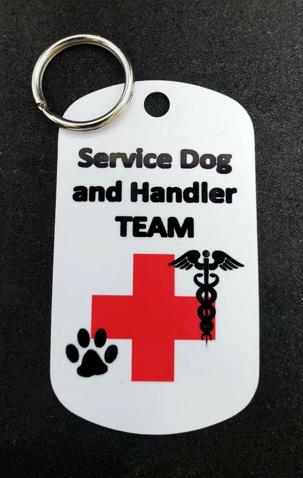 Service Dog Metal Identification Tag Double Sided - Image 11