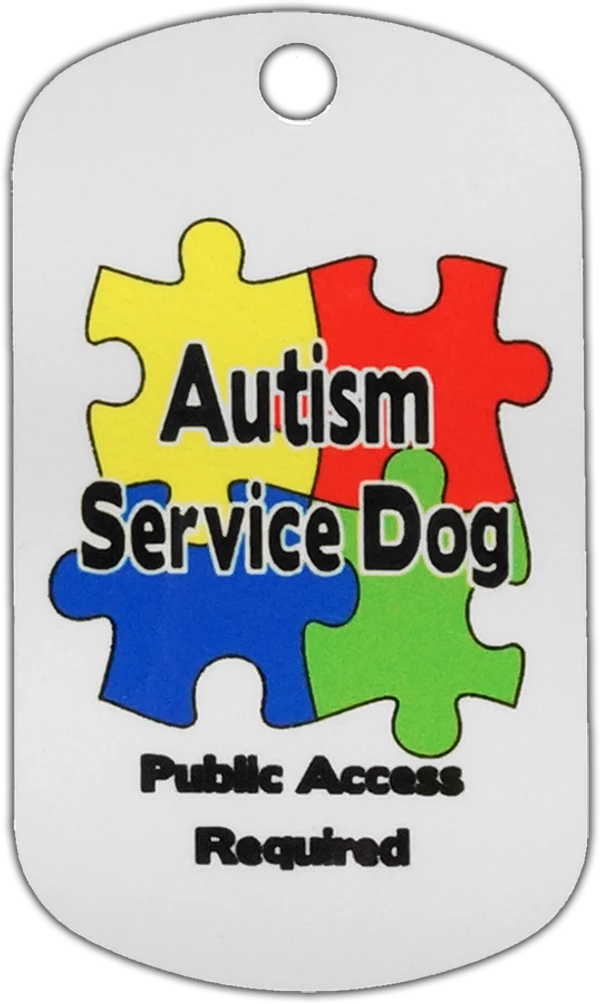 Service Dog Metal Identification Tag Double Sided - Image 13