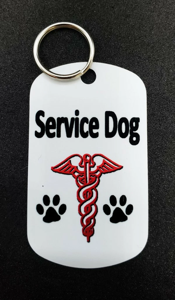Service Dog Metal Identification Tag Double Sided - Image 5