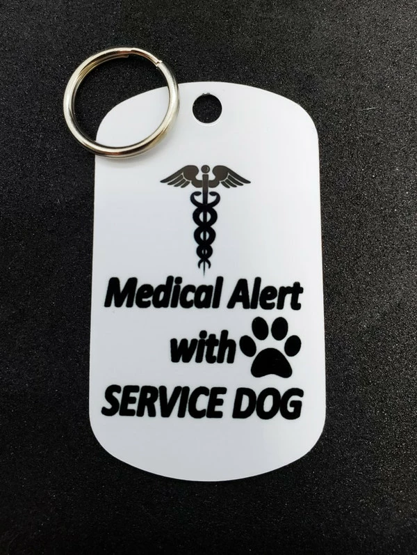 Service Dog Metal Identification Tag Double Sided - Image 8