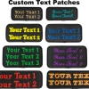 Custom Embroidered Text Patch
