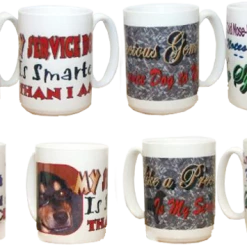Set Of 4 Service Dog Mugs