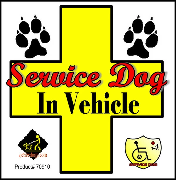 Service Dog Window Signs - Image 2