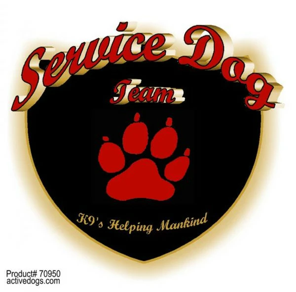Service Dog Window Signs