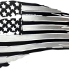 Tattered American Flag - Aluminum Painted